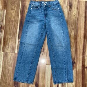 Oat New York Cropped Denim Jeans - Classic Blue